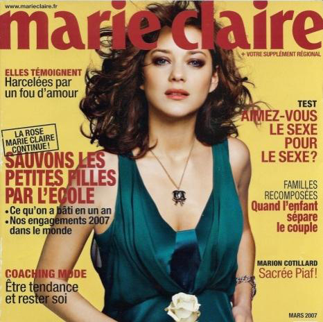 Marie Claire magazine parfum divine